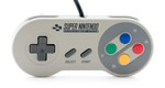 The Super Nintendo (SNES) controller.