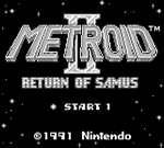 Metroid II title screen.