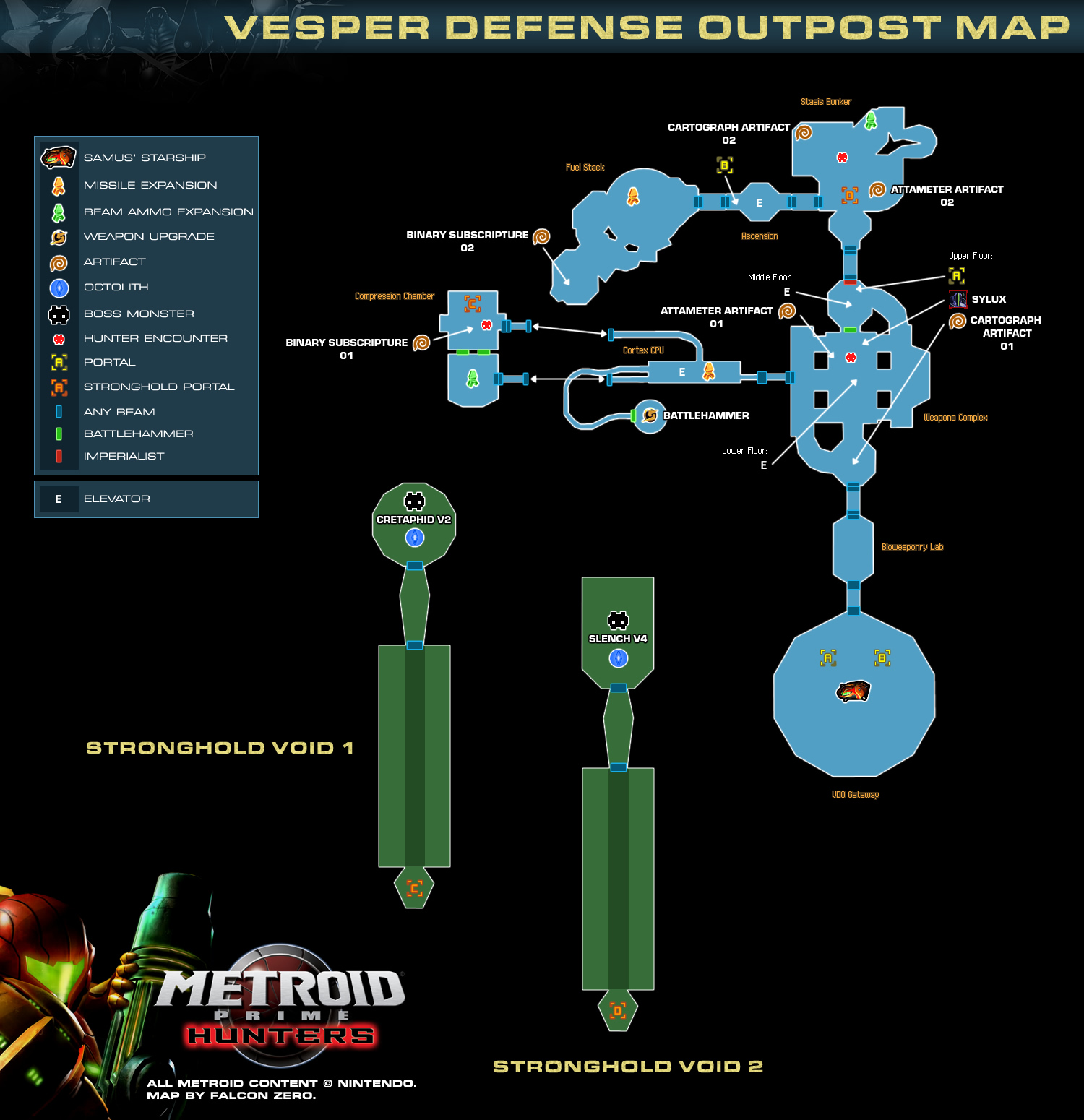 metroid prime map