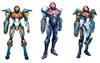 Early Phazon Enhancement Device (PED) suit concepts
