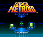 Super Metroid title screen.