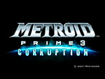 Metroid Prime 3 title screen.