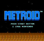 Metroid title screen.