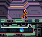 The SA-X stalks Samus, but is without the X-Ray Visor, so stay hidden!