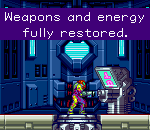 Samus has much equipment to support her aboard the station.