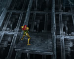 If one of these platforms collapses under Samus' weight, strike it with an iced Charge Beam.