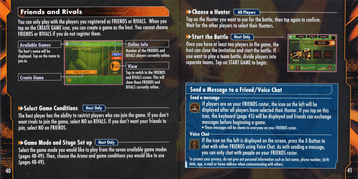 Metroid Prime Hunters instruction manual