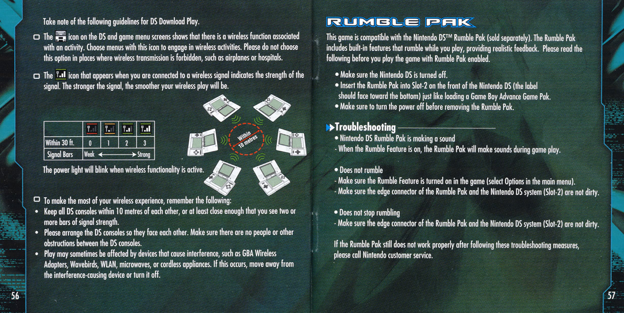 Metroid Prime Hunters instruction manual