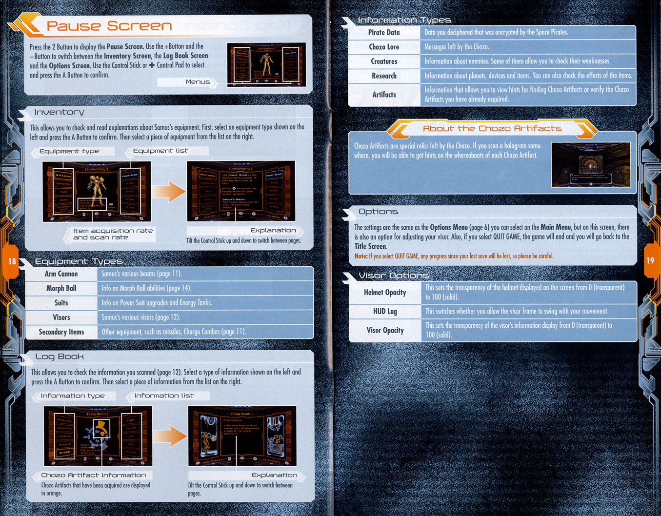 Metroid Prime Trilogy instruction manual